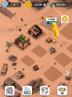 Idle Desert City android App screenshot 2